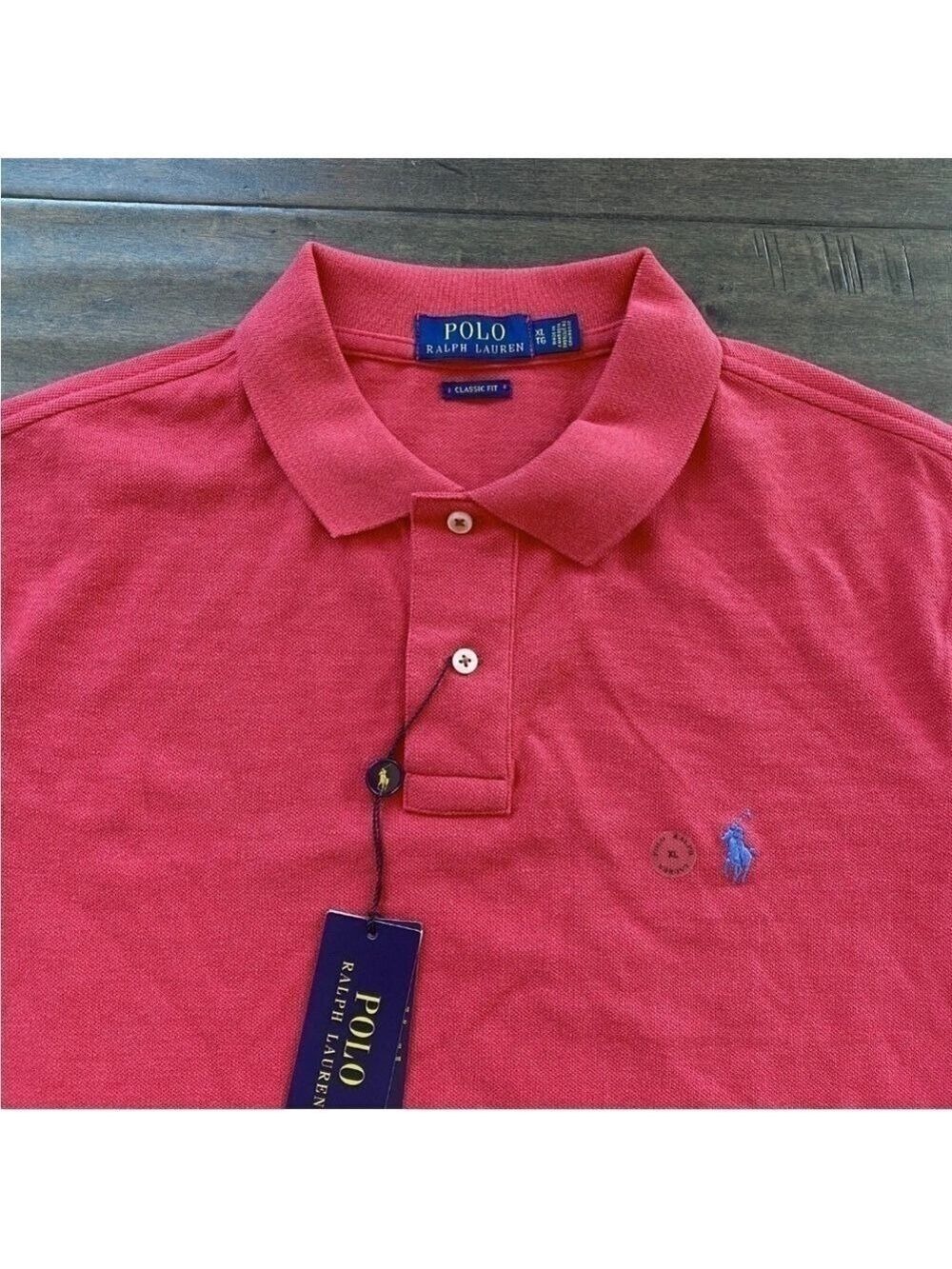 Polo Ralph Lauren Red Classic Fit Cotton Golf Polo Shirt Men's XL NWT